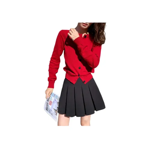 NANING9 Повседневные короткие юбки Женские Черный