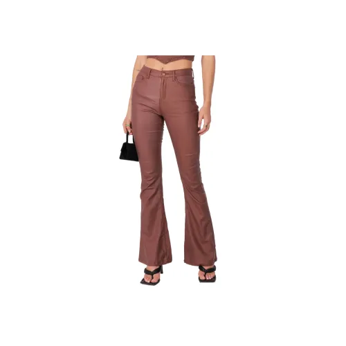 Edikted Luna Искусственная кожа FLARE Джинсы Женские