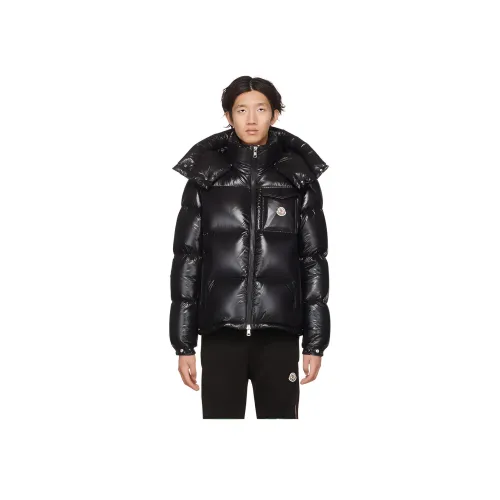 MONCLER Черный Мужской Пуховик
