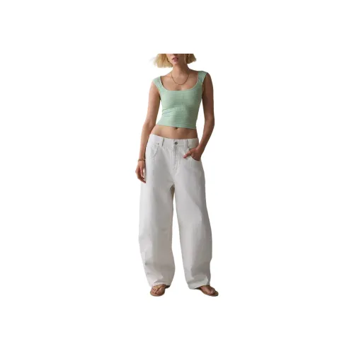 Urban Outfitter Зеленые полосы Женские Майки