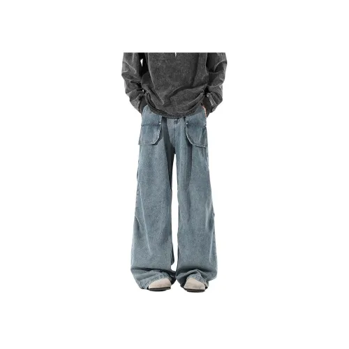 NOAHGIGI Blue Unisex Jeans NOAHGIGI Синий Унисекс Джинсы