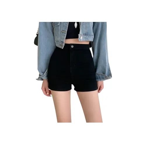 NRTR Черные Женские Джинсовые Шорты