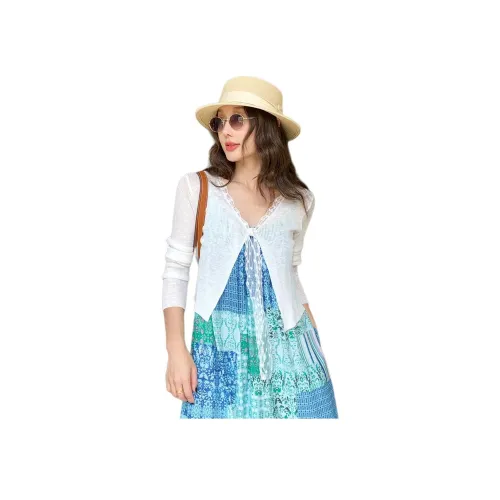 NANING9 Белый Женские Трикотаж