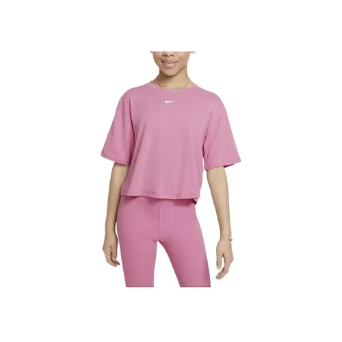 Nike T-Shirt Mysterious Flamingo Red Teenagers