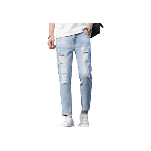 TUCANO Синий Серый Мужские Джинсы