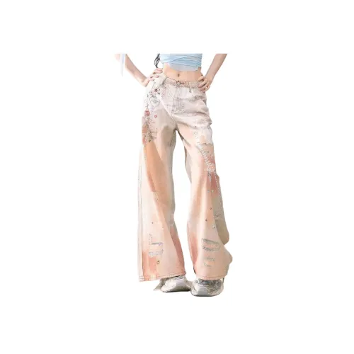 BEAR UNION Желтые Женские Джинсы