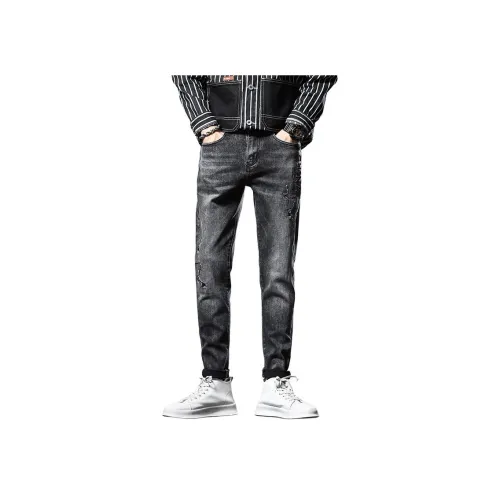 VUAS Черные Унисекс Джинсы