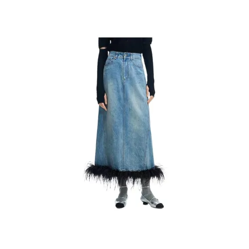 JORYAweekend Denim Long Skirt Women's Denim Blue