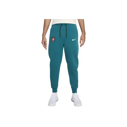 Nike Portugal Tech Fleece Вязаные Тренировочные Штаны Мужские Циан