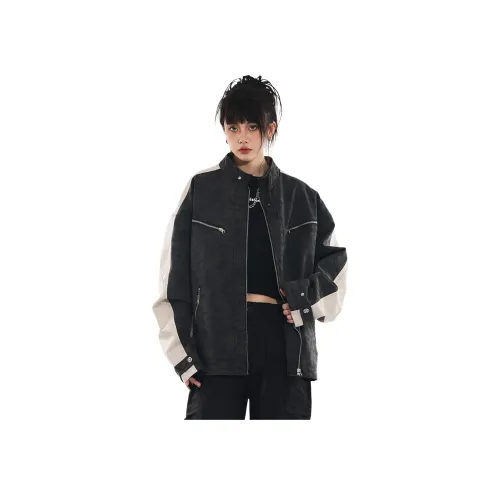 Pirkadat Серый Унисекс Кожаные куртки