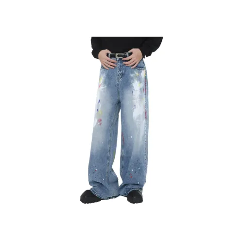 M JEANS STUDIOS 7 Светло-синий Унисекс Джинсы