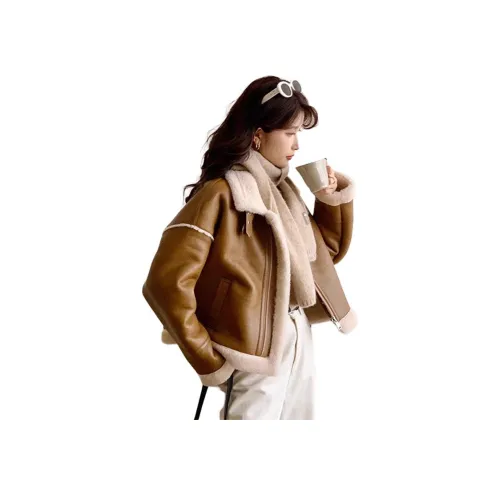 BILISISHANYANG Мех Куртка Женская