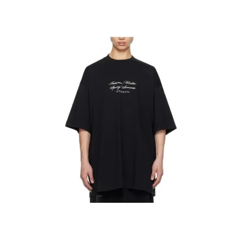 Vetements Черные Мужские T-Рубашки