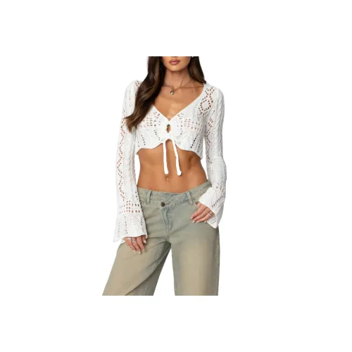 Edikted Галстук Передняя часть Crochet CROP TOP CROP TOP Женские