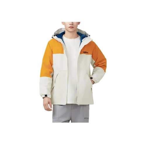 361° Куртки Пальто Мужской Extreme Желто-оранжевый Шерсть Белый