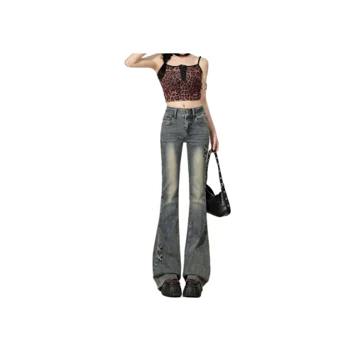 GOSO Винтажные синие женские джинсы