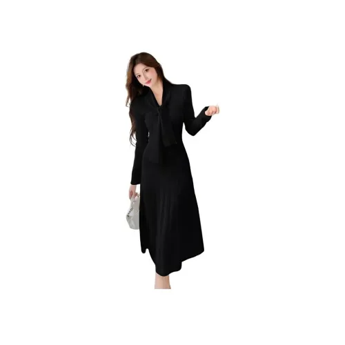 BVODE Длинное платье с длинными рукавами женское