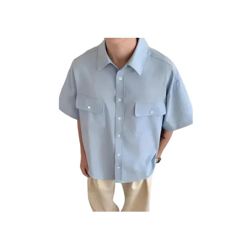 MORii Синие Унисекс Рубашки