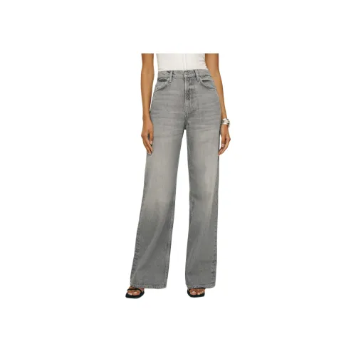 REFORMATION Cary HIGH RISE SLOUCHY Джинсы с широкими штанинами Женские Светло-серый