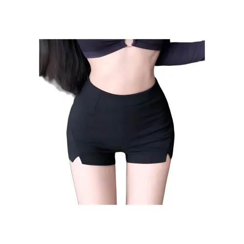 SNZX Черные Эластичные Шорты Женские Повседневные Шорты