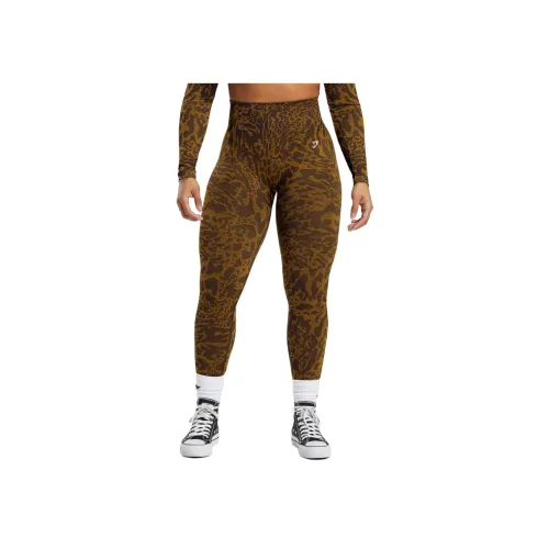 GYMSHARK Burnt Желтые Женские Спортивные Брюки