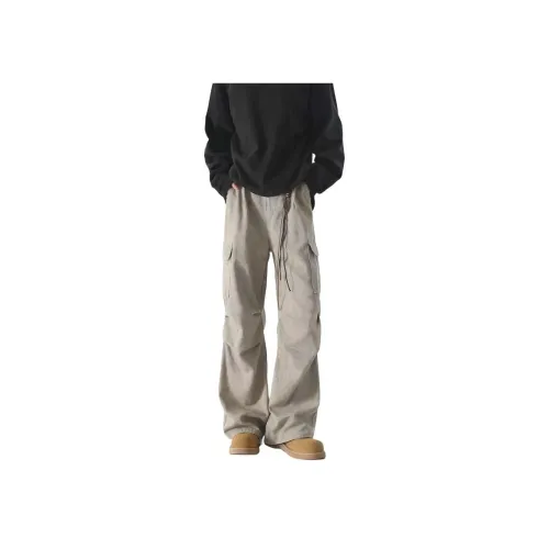 BAOZAN Хаки Унисекс Повседневные Штаны