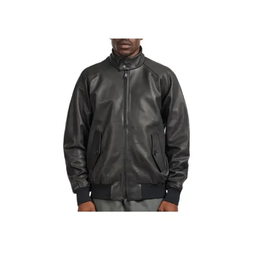BARACUTA Черные Мужские Кожаные Куртки