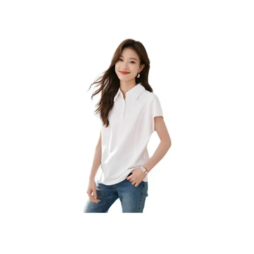 Mo Han Yi Mei Рубашка Женская Натуральный Белый