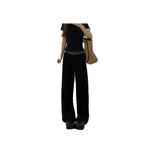 MUCCHIC Черные Женские Повседневные Штаны