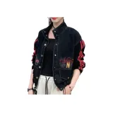 Чёрный 5134 Джинсовая куртка