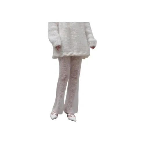 SWAYING KNIT Белый Женские Повседневные Брюки