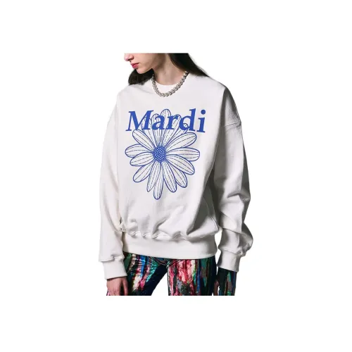 MARDI MERCREDI Белый/синий Женские Свитшоты
