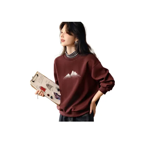 XWI Red Stripes Women's Sweatshirts XWI Красные Полосы Женские Свитшоты