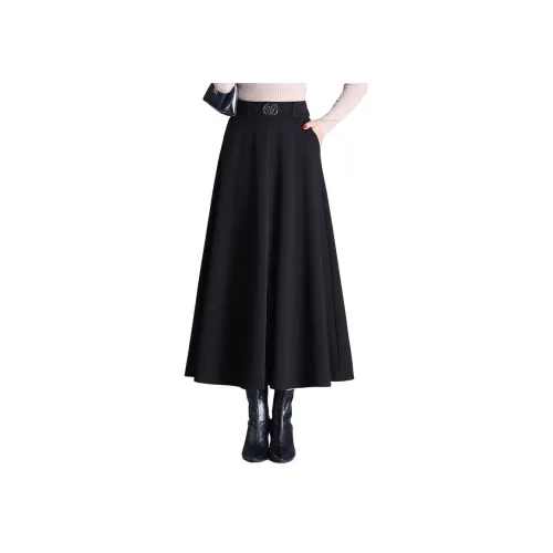 MJ Осенний Повседневный Длинный Юбка Женские