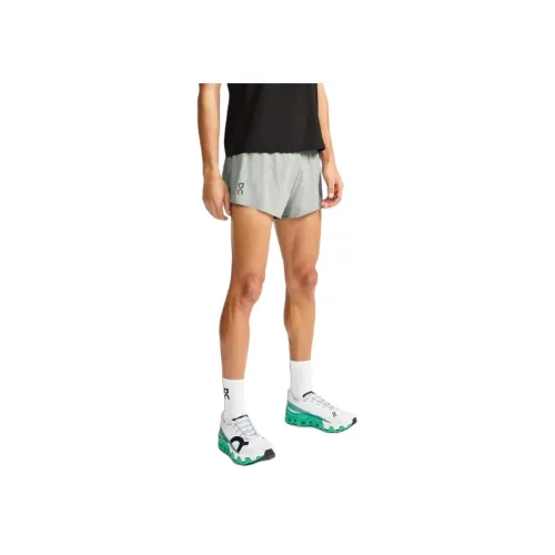 On Race Shorts Серый Грязь | Черные Мужские Спортивные Шорты
