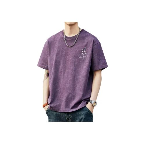 GELANLU Фиолетовая Унисекс Футболка