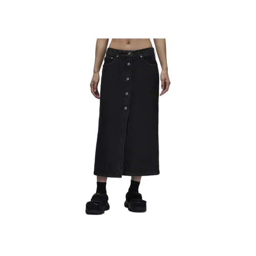 Nike Air Jordan Denim Long Skirt Women's Black