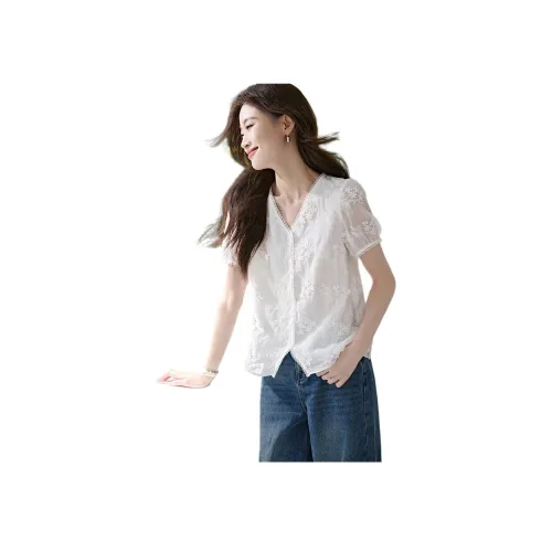 MOHANYIMEI Белые Женские Рубашки