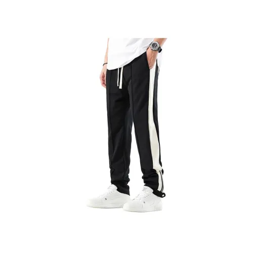 PWUE Черные Унисекс Повседневные Брюки