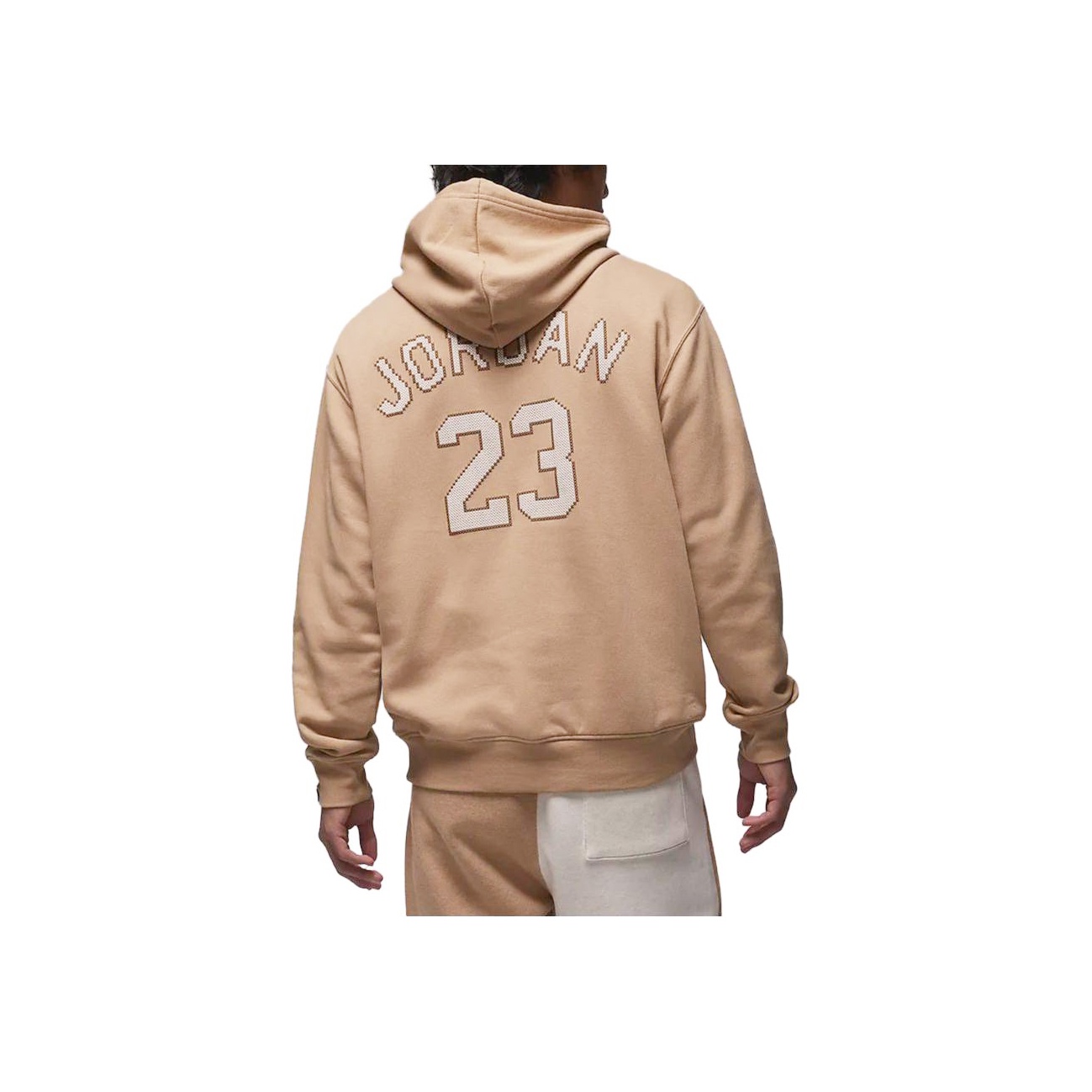 Jordan Essentials Holiday Логотип Этикетка С капюшоном Повседневный Длинный рукав С флисовой подкладкой Худи-стиль Ханфу