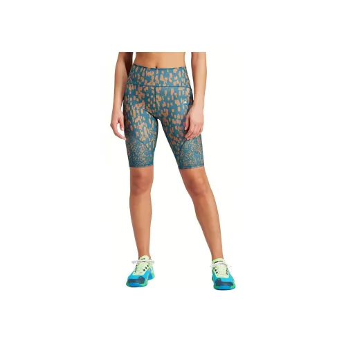 Adidas x Stella McCartney Truepurpose Optime Training Printed Bike Leggings Cycling Tights Cycling Shorts Women's Mineral Blue