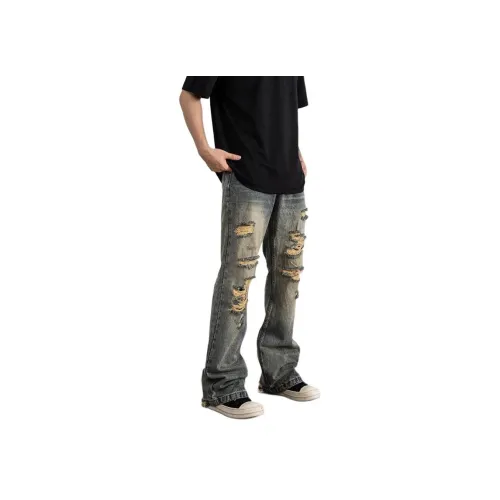 MORii Винтажные синие унисекс джинсы