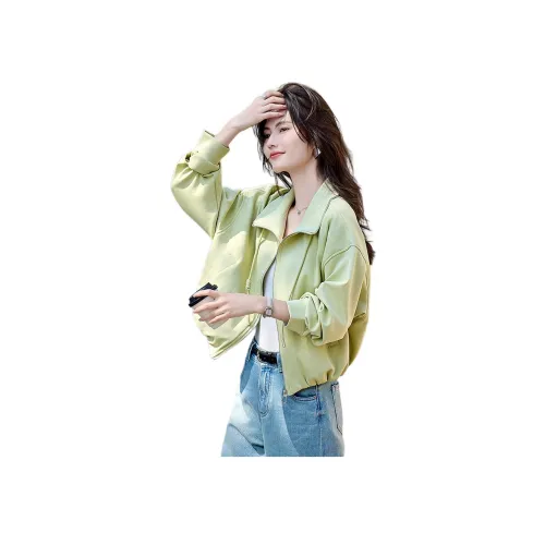 Still quiet Желтый, зеленый Женские Куртки
