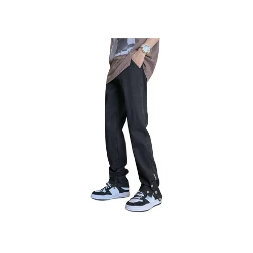 PWUE Черные Унисекс Джинсы