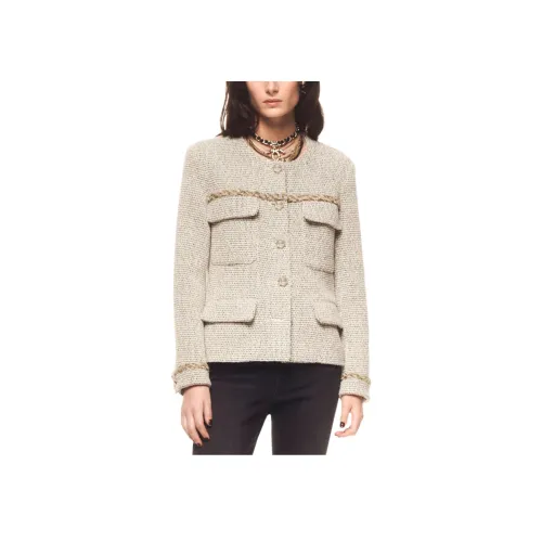 Chanel FW24 Куртки и Пальто Женские Черный Белый