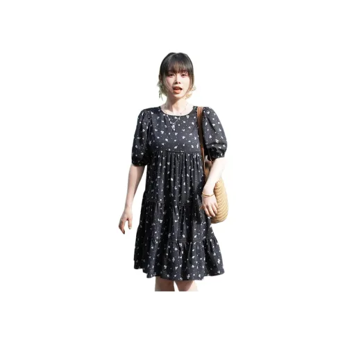 MOUSSY collaboration Короткое платье с короткими рукавами Женское