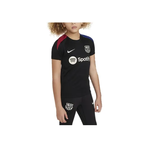 nike T-рубашка F.C. Barcelona Strike Dri FIT черная для подростков