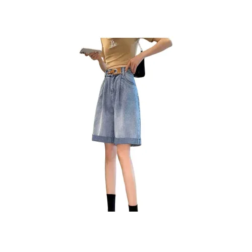 FAWENXIANGZI Джинсовые шорты Женские