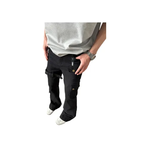 *EVAE+MOB Черный Унисекс Джинсы