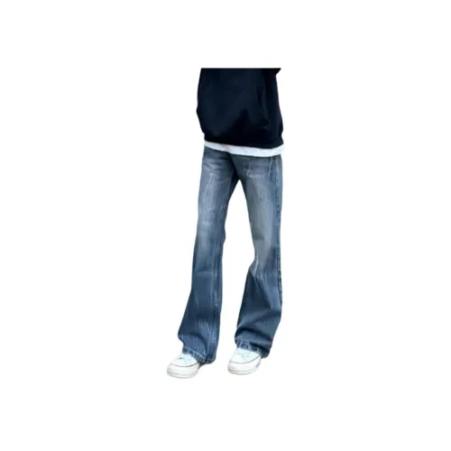 MORii Blue Unisex Jeans MORii Синий Унисекс Джинсы